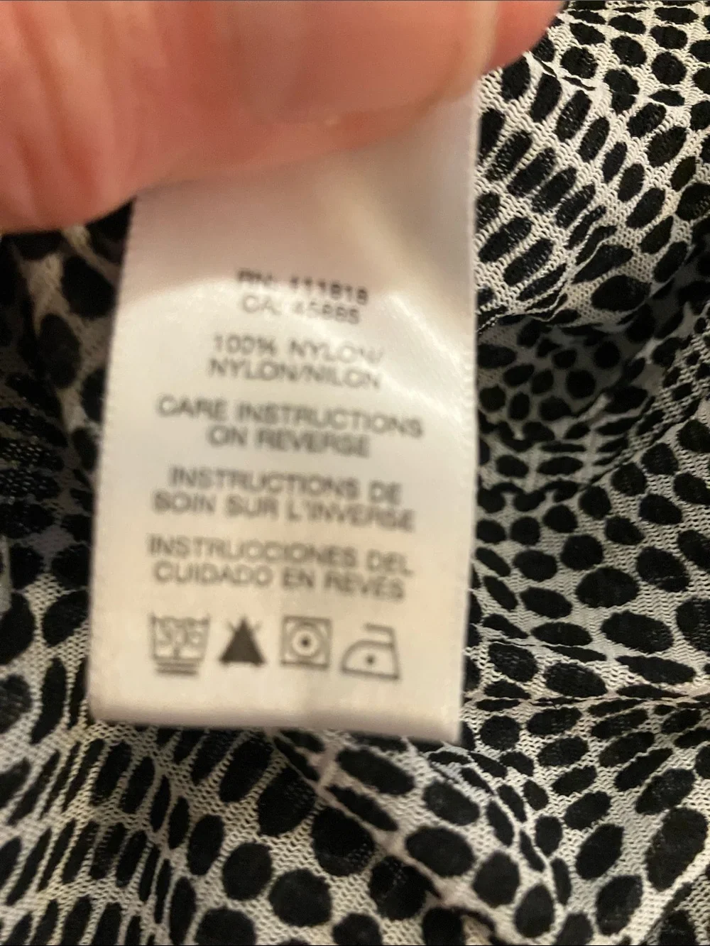 Michael Kors Black and White Geometric Sleeveless top